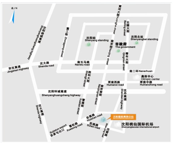沈陽(yáng)國(guó)際展覽中心交通圖